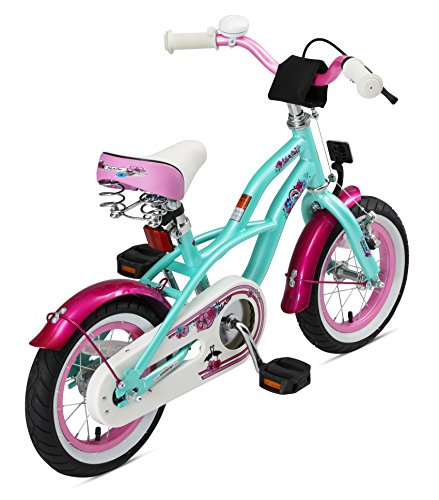 BIKESTAR Bicicleta Infantil para niños y niñas a Partir de 3 años | Bici 12 Pulgadas con Frenos | 12" Edición Cruiser Turquoise