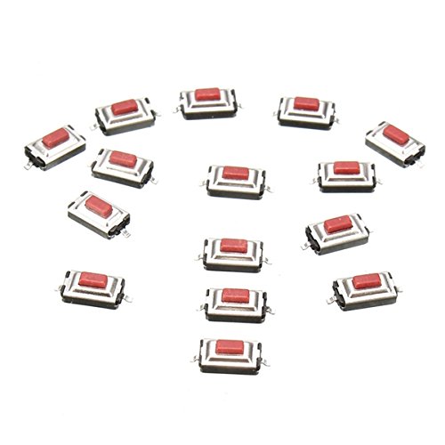 Bluelover 15Pcs 3X6X 2,5 Mm Tacto Momentáneo SMD SMT Pulsador Micro Interruptor 2 Pines