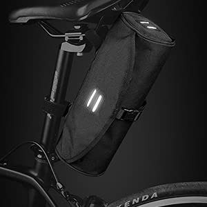 Bolsa para Manillar de Bicicleta Upkey Impermeable Bolsa de Manillar de Bicicletas Bolsa Manillar Bicicleta MTB Multifuncional Manillar Bolsa de Bicicleta con Tira Reflectante Tubo Frontal Bolsa, 2L