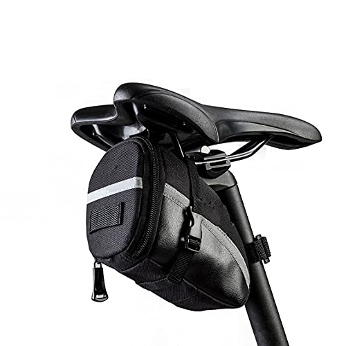 Bolsa Sillín Bicicletas, Bolsa Sillín Bicicleta Impermeable, Bolsa Sillín Almacenamiento Ciclismo, Bolsa Sillín Herramientas Bicicleta, para la Tienda de Teléfonos Móviles y Algunos Artículos, Negro