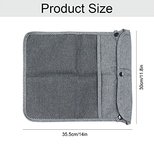 Bolso Organizador Carrito Bebe - bolsa Almacenamiento Pañales Accesorios Almacenar Suministros Bebés Multifuncional Capacidad Compacto y Moderno gris 1 pieza