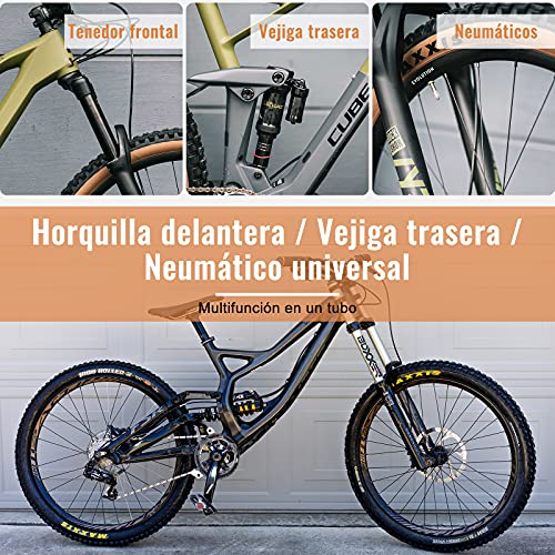 Bomba Horquilla Bicicleta, [300PSI] [ Sin Pérdida de Aire] Diyife Bomba para Suspension Bicicleta, Bomba de Choque de Bicicleta de aleación con Manómetro, Bomba de Shock para MTD Bici,Sillas de Ruedas