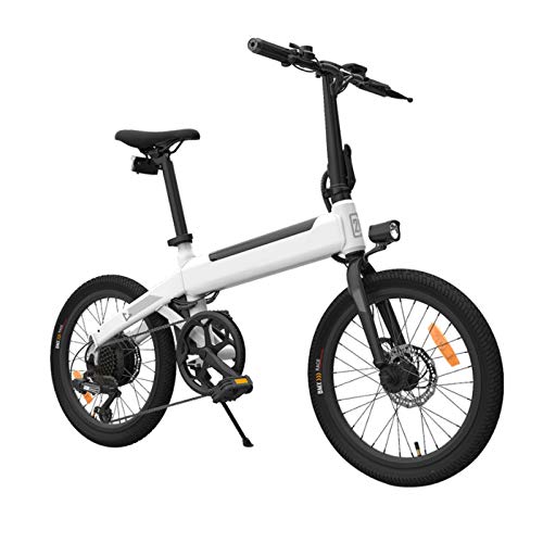 Buhui [Polonia Stock Bicicleta Eléctrica Plegable Bicicleta Ciclomotor Eléctrica 25km/h Velocidad 80km Bicicleta 250W Motor sin Escobillas Montar Carga máxima 100KG