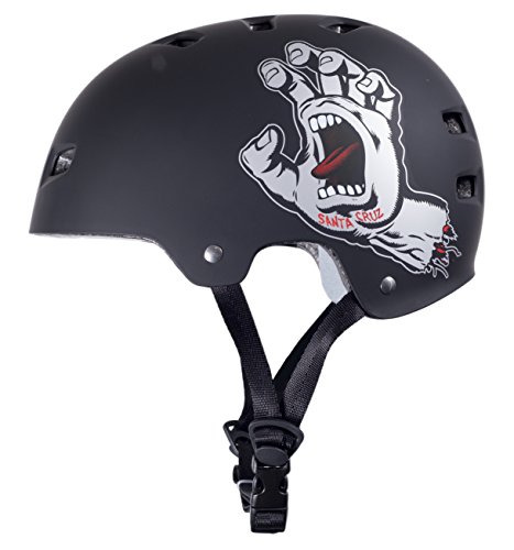 Bullet Santa Cruz Screaming Casco, Unisex Adulto, Negro (Matt Black), S/M