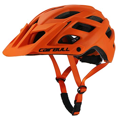 Cairbull Bicicleta Casco Ciclismo Hombres MTB Mountain Bike Adulto Cascos Naranja