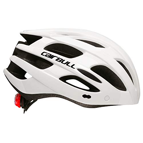 Cairbull Casco, Unisex Adulto Casco de Ciclismo Equipado con luz LED/Visera/Gafas de Sol