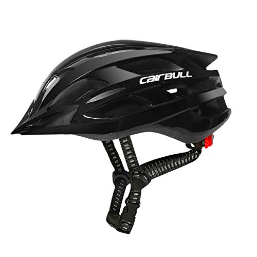 Cairbull Casco, Unisex Adulto Casco de Ciclismo Equipado con luz LED/Visera/Gafas de Sol