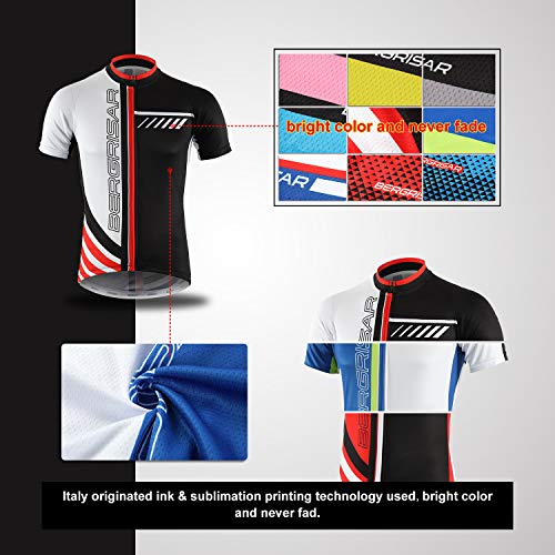 Camiseta de ciclismo Bergrisar de manga corta para hombre - Gris - X-Large