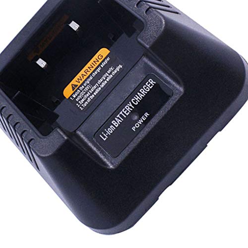 Cargador de Batería Usb, Reemplazo de Cargadores de Batería de Radio Bidireccional Portátil Para Baofeng Uv-5R Uv-5Re Dm-5R, Negro