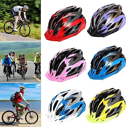 Casco de Bicicleta, Casco de Bicicleta de Montaña Casco de Bicicleta para Adultos Ajustable con Visera Extraíble para Bicicleta MTB City Specialized Casco de Bicicleta para Hombres y Mujeres Rojo