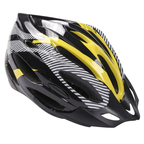 Casco de Bicicleta de Montaña, Casco de Bicicleta para Adultos Casco Ajustable con Visera Extraíble Casco de Bicicleta MTB City Specialized para Bicicleta de Montaña y para Hombres y Mujeres Amarillo