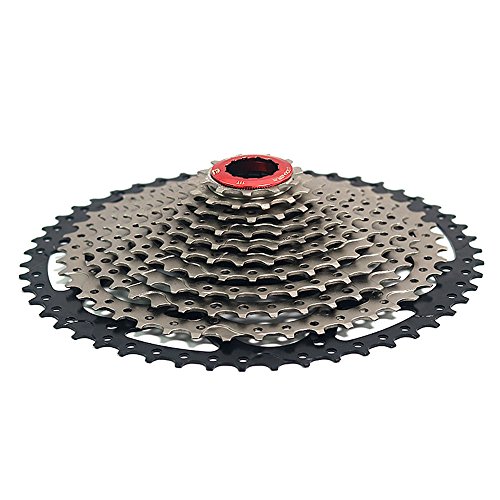 Cassette de vitesse Bikeko MTB 11 vitesses - Pignons à rapports bien étagés de 11-50T - Compatible avec Shimano M7000, M8000, M9000 Sunrace