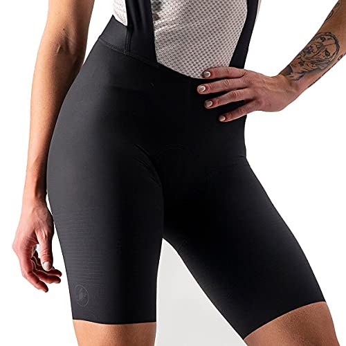 CASTELLI Premio Black W Bibshort Pantalones Cortos, Negro, S para Mujer