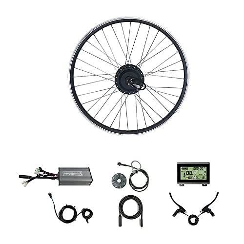 CH-LYD Kit de conversión Ebike 27,5 Pulgadas 36 V 500 W Rueda de Motor de buje Delantero para Kit de conversión de Bicicleta eléctrica, con Pantalla LCD3