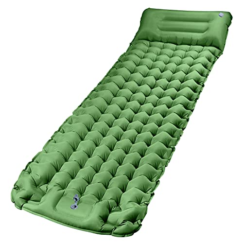 CHYBFU Esterilla Camping, Colchones Camping Autohinchable, Ultraligera, Colchón de Aire Hinchable para Camping, Portátil y Plegable, Almohadilla para Dormir de Acampada para Exteriores, Senderismo