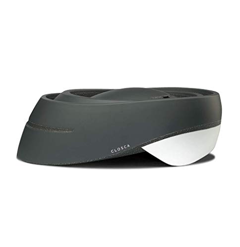 Closca Casco de Bicicleta para Adulto, Plegable Helmet Loop. Casco de Bici y Patinete Eléctrico/Scooter para Mujer y Hombre Unisex. Negro/Blanco, Talla M