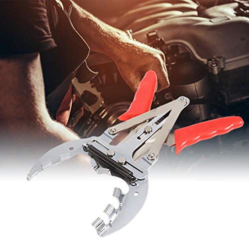 Coche Pistón Anillo Compresor Alicates Expansor Instalador Quitar Herramienta, Instalador Ratchet Plier Remover Expander Motor Herramienta(4inch)