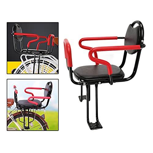 Colcolo Asiento de La Bicicleta de Montaje Trasero de La Cerca de La Cerca, Asiento de Bicicleta Espesante, con Accesorios de Pasamanos, Cojín de Silla de Mon