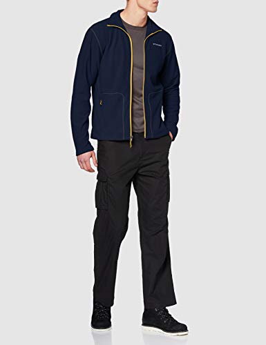 Columbia Hombre Chaqueta Polar con Cremallera Completa, FAST TREK LIGHT FULL ZIP FLEECE, Poliéster, Azul (Collegiate Navy), Talla: XL, 1772751