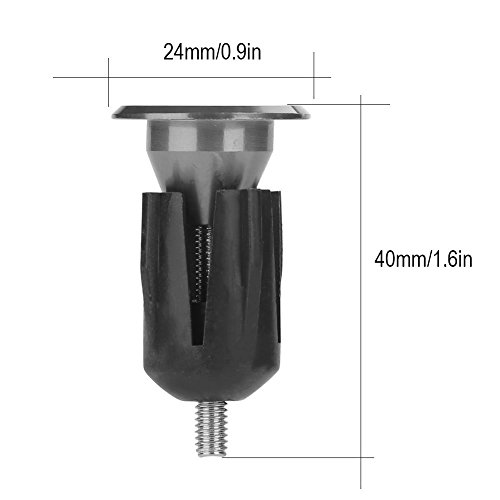 Conector para manillar con tapas de bicicleta de aleación de aluminio para bicicleta de montaña, bicicleta de carretera, MTB, BMX (color titanio)