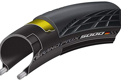 Continental Grand Prix 5000 Neumático Plegable para Bicicleta, Unisex Adulto, Negro, 28" | 700 x 23C