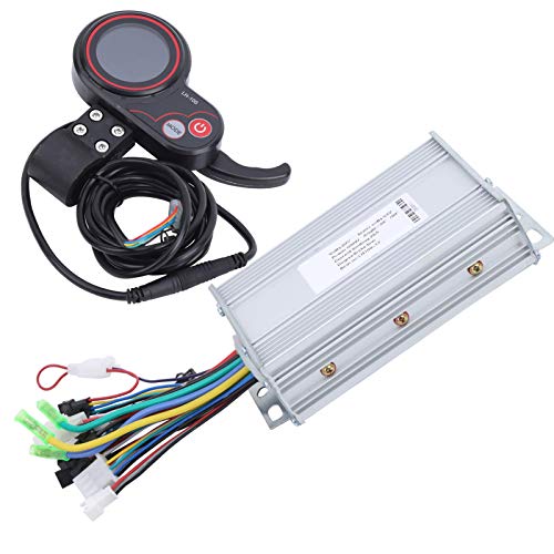 Controlador de Motor de Scooter eléctrico 2 en 1 LH100 60V Mano de Obra Exquisita Duradera Resistente al Desgaste Controlador de Velocidad de Bicicleta eléctrica LCD Pulgar de(500W)