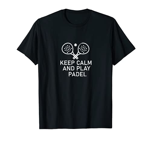 Cool Keep Calm And Play Padel Vintage Sport Trend Camiseta