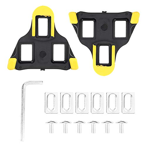 Alphatrail Calas para Bicicletas de Carretera Alfred para Shimano SPD-SL I  0° Float I Puntos de Contacto Antideslizantes I Incl. el Kit de Montaje I