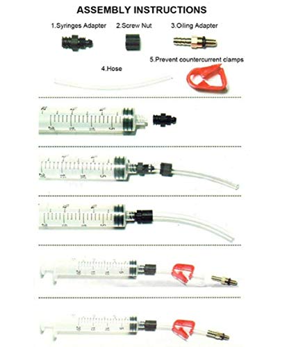 CYCEARTH Dot Oil Bleed Kit Tool for Avid Disc Brake Juicy 1 3 5 7 9 Elixir Code RX R CR XO XX SRAM Carbon Trail Formula