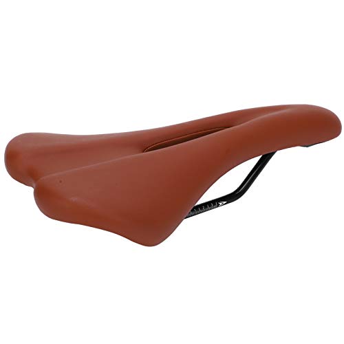 DAUERHAFT Sillín de Bicicleta Antideslizante Aspecto Exquisito Buen Amortiguador de Bicicleta de absorción de Impactos, para Bicicleta de Carretera(Brown)