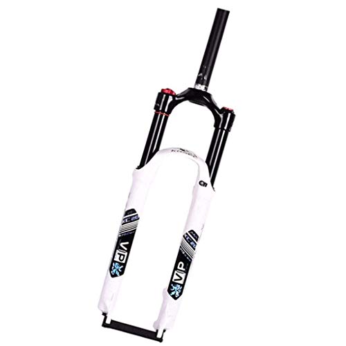 DFBGL Tubo Interior Negro Horquilla de suspensión Gas MTB Control de Hombro Bloqueado 26/27.5/29 Horquilla de liberación rápida Bicicleta (Color: Blanco, Tamaño: 27.5)