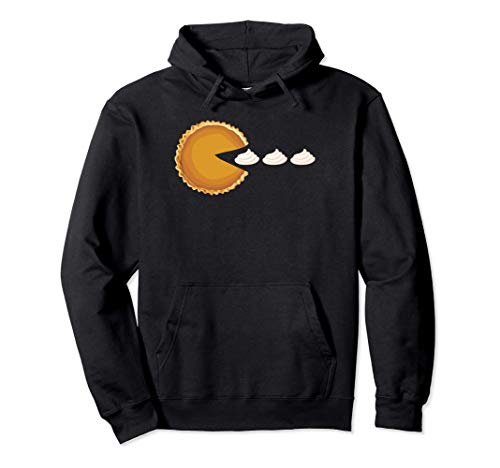 Día de Acción de Gracias Calabaza Pie Amor Pies Calabazas Sudadera con Capucha