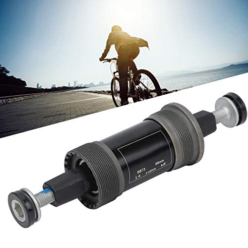 Dilwe Eje de pedalier, Acero al Carbono 68 mm Eje de pedalier Cuadrado cónico con Tornillos para Accesorio de Bicicleta de montaña(120mm)