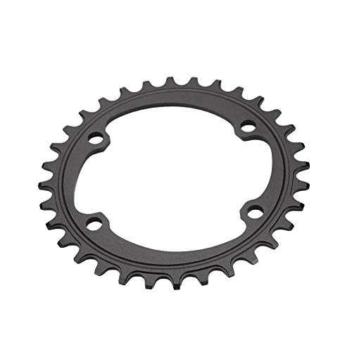 Dioche Plato de Bicicleta, Anillo de Cadena de una Sola Velocidad BCD 96 mm Ancho Plato Estrecho Anillo de Cadena única 32T 34T 36T 38T(34T-Negro)