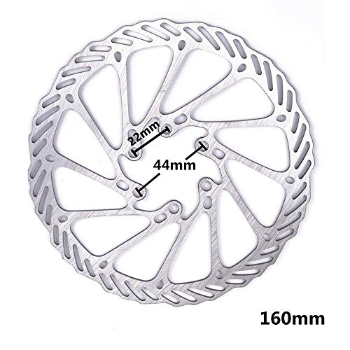 Disco de Freno de Disco de Bicicleta, Bike MTB Disc Wave Ø160MM, Con 6 Tornillos, Unisex Niños, Disipación de Calor Rápida, Ningun Ruido, para Bicicleta de Carretera, Bicicleta de montaña, BMX