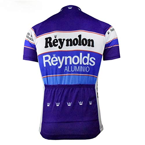 Divertido Ciclismo Jersey Hombres Ciclismo Jersey Francia España Bicicleta Retro Azul Ropa Ciclismo Ropa Racing Ropa Ciclismo Braetan, 10, M