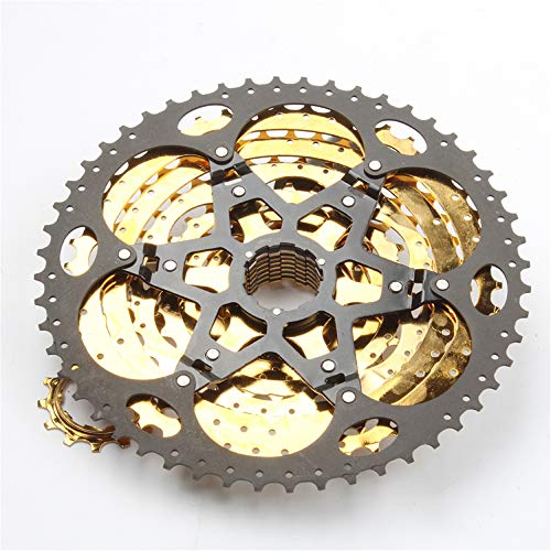 DIYARTS Tipo Tarjeta Bicicleta Ultraligera Cassette 11 Velocidades Freewheel Bicicleta Accesorios para Bicicleta Carretera MTB BMX SRAM (11-46T)