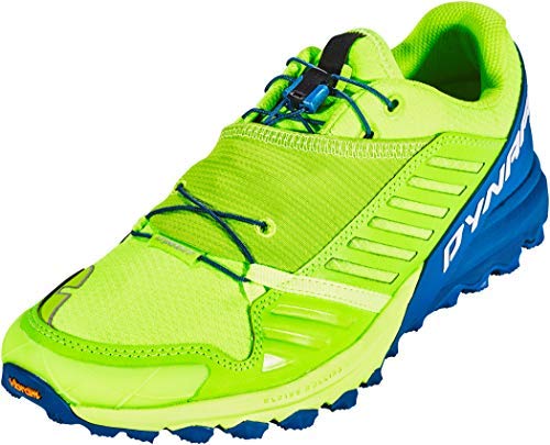 Dynafit Alpine Pro, Zapatillas Deportivas Hombre, Fluo Yellow/Mykonos Blue, 40.5 EU