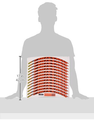 Ecoshirt Pegatinas Stickers Llanta Rim Mavic Crossmax SL Pro 29" Am50 MTB Downhill, Naranja 29"