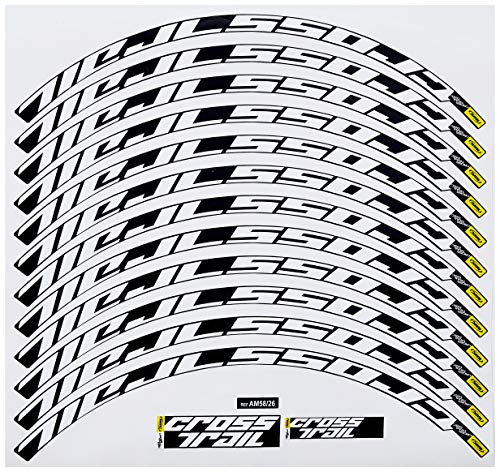 Ecoshirt Pegatinas Stickers Llanta Rim Mavic Crosstrail Bike 26" 27,5" Am58 MTB Downhill, Blanco 27.5"