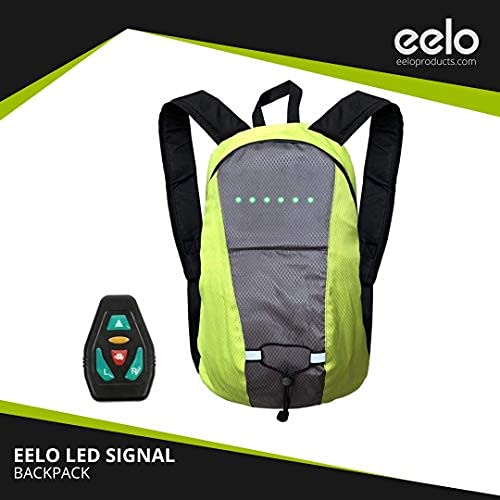 eelo Cyglo Lite: la última Mochila para Bicicletas al Aire Libre para una Visibilidad y Conciencia Completas. Mantener al Conductor a Salvo de Conductores descuidados. LED - Verde (Lite)