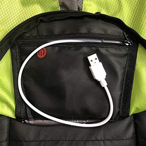 eelo Cyglo Lite: la última Mochila para Bicicletas al Aire Libre para una Visibilidad y Conciencia Completas. Mantener al Conductor a Salvo de Conductores descuidados. LED - Verde (Lite)