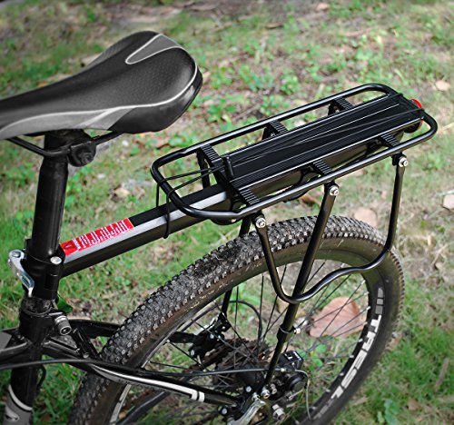 ZIOYA Portabultos Bicicleta Trasero Ajustable Portaequipaje Bicicleta  Montaña Capacidad de Carga Máxima 10 kg Instalación Rápida Portaequipajes  Bicicleta Portaequipajes de Aluminio Negro : : Deportes y aire  libre