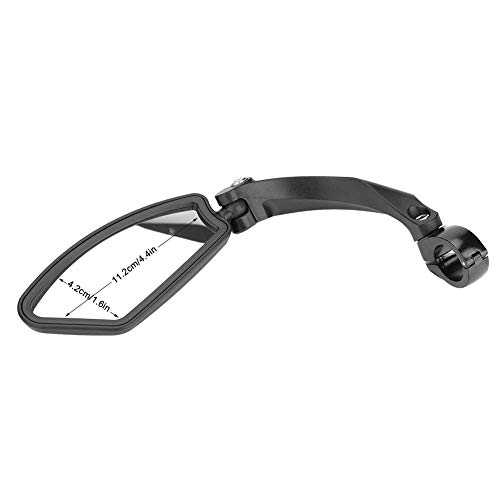 Espejos de Bicicleta Bicicleta Derecha Izquierda Revisión del Manillar Vista Trasera Trasera Espejo de rotación 360 para Bicicletas de Carretera de montaña(Left Rearview Mirror)