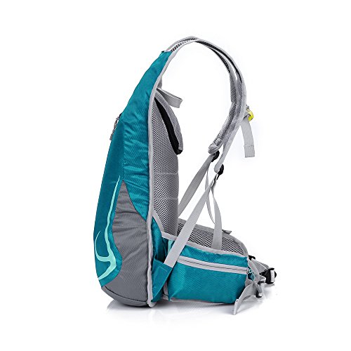 EULANT Mochilas Senderismo Pequeña, 14L Mochila Correr, Ligero Mochila de Bicicleta Reflectante, Mochila Deportes para Acampar Caminar Viajar Gym Escuela Pesca Trekking Bici,Azul