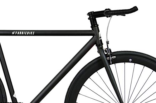 FabricBike Original Pro- Bicicleta Fixie, Piñon Fijo Flip-Flop, Single Speed, Cuadro Hi-Ten Acero, 10,45 kg. (Talla M) (Pro Fully Matte Black, M-53cm)