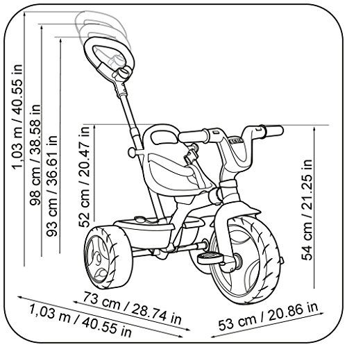 FEBER 800010943 Evo Trike 3 en 1 - Triciclo