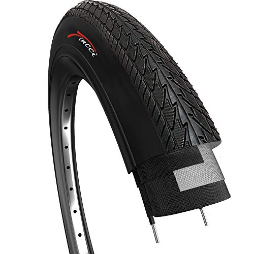 Fincci 26 x 1,50 Pulgadas Slick Cubierta para Carretera MTB Montaña Hibrida Bici Bicicleta