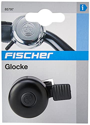 Fischer Mini Timbre para Bicicleta, Unisex Adulto, Negro, Talla única