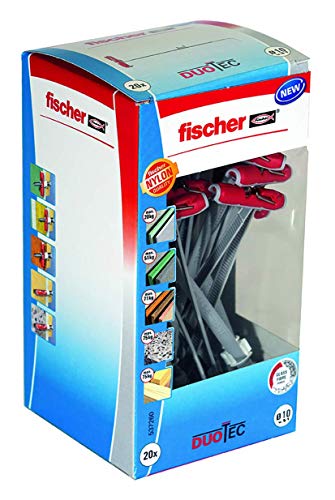 fischer - Tacos pladur DuoTec, para soporte tv 10 mm, Caja 20 uds tacos pladur